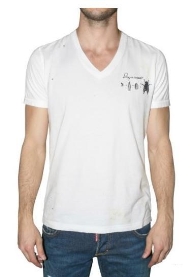 Dsquared2 T SHIRT Kurzarm Weiß Dsquared 015 /Liebe Günstige
