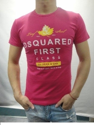 Dsquared2 T SHIRT Kurzarm Rot Dsquared 091 /Factory Preis