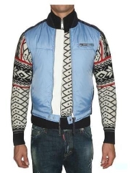 DSQUARED2 DAUNENJACKE Jacke Blau D2 Down Jacket /Großhandels Preis