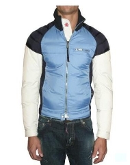 DSQUARED2 DAUNENJACKE Jacke Blau D2 Down Jacket /Komfortabel
