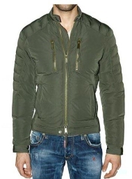 DSQUARED2 DAUNENJACKE Jacke Grau D2 Down Jacket /Liefern