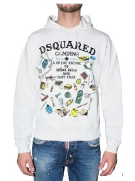 DSQUARED D2 Dean & Dan Pullover Weiß Hoodie NEU 017 /High Quality