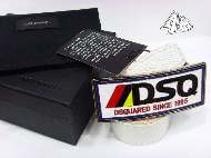 DSQUARED2 Gürtel Mit Since 1995 Weiß 003 /Guter Qualität