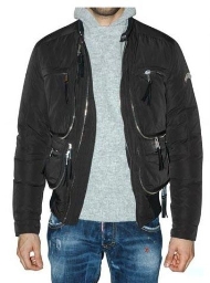 DSQUARED2 DAUNENJACKE Jacke Schwarz D2 Down Jacket DS126 /Liefern