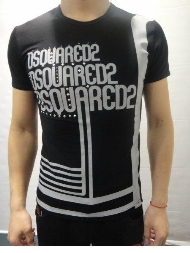 Dsquared2 T SHIRT Kurzarm Schwarz Dsquared 101 /Factory Preis Dsquared2 T SHIRT Kurzarm Schwarz Dsquared 101 /Factory Preis