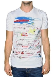 Dsquared2 T SHIRT Kurzarm Weiß Dsquared 008 /Kunden Zuerst Günstige