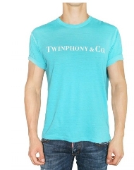 Dsquared2 T SHIRT Kurzarm Blau Dsquared 048 /Heißer Verkauf