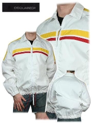 DSQUARED2 DAUNENJACKE Jacke Weiß D2 Down Jacket /Hohe Qualität