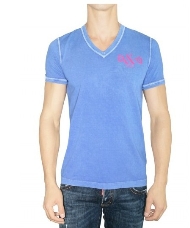Dsquared2 T SHIRT Kurzarm Blau Dsquared 045 /Modisch