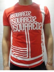 Dsquared2 T SHIRT Kurzarm Rot Dsquared 102 /Geschäft Dsquared2 T SHIRT Kurzarm Rot Dsquared 102 /Geschäft