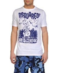 Dsquared2 T SHIRT Kurzarm Weiß Dsquared 032 /Hot Sale