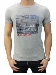 Dsquared2 T SHIRT Kurzarm Grau Dsquared 111 /Modisch