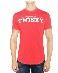 Dsquared2 T SHIRT Kurzarm Rot Dsquared 054 /Hot Sales